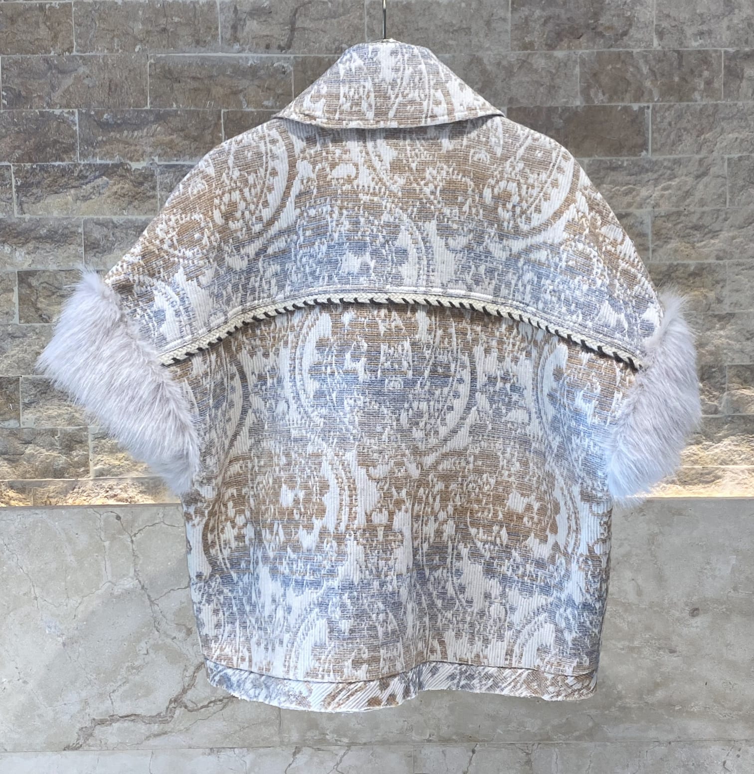 5WB/AB9/H841 Oversized Short Coat - Brown Loft