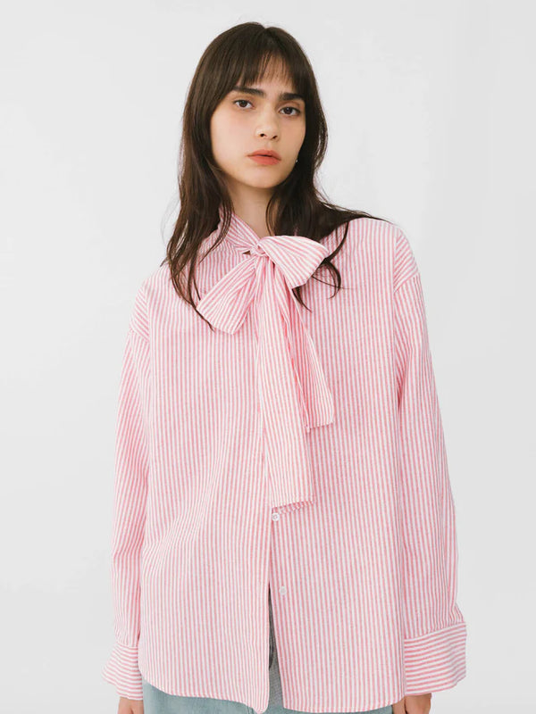 COBCB5009 (Pinstripe Tie Down Collar Shirt) Pinstripe التعادل أسفل قميص ذوي الياقات البيضاء