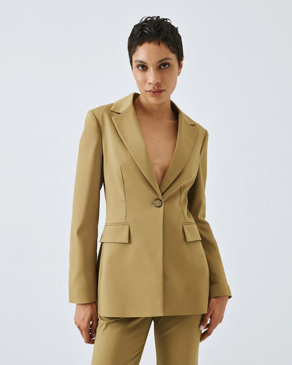 63-1003 Flap Pocket Cotton Jacket - Brown Loft