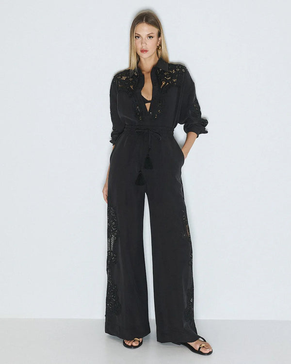 63-5039 Elegant Pants with Lace Details