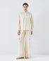 63-5039 Elegant Pants with Lace Details - Brown Loft