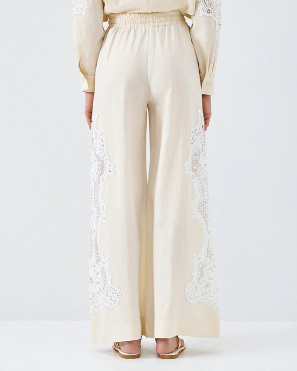 63-5039 Elegant Pants with Lace Details
