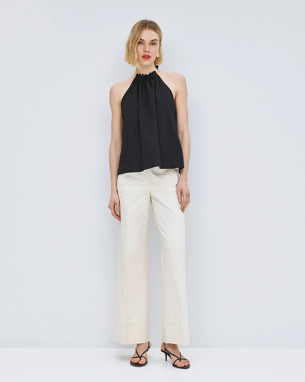 63-5044 Wide Leg Pants - Brown Loft