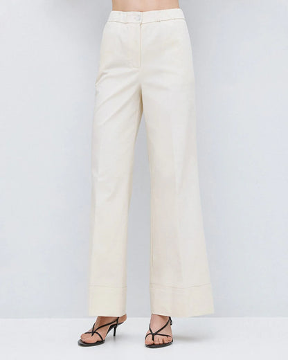 63-5044 Wide Leg Pants - Brown Loft