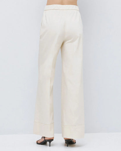 63-5044 Wide Leg Pants - Brown Loft
