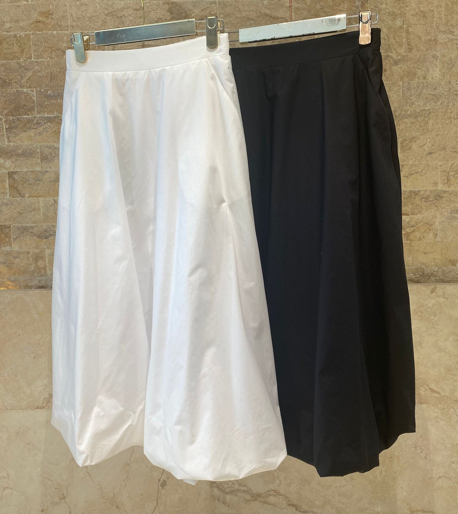 63-6012 Midi Balloon Skirt - Brown Loft