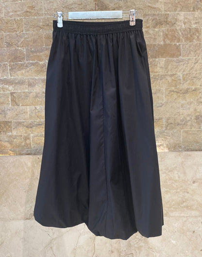 63-6012 Midi Balloon Skirt - Brown Loft