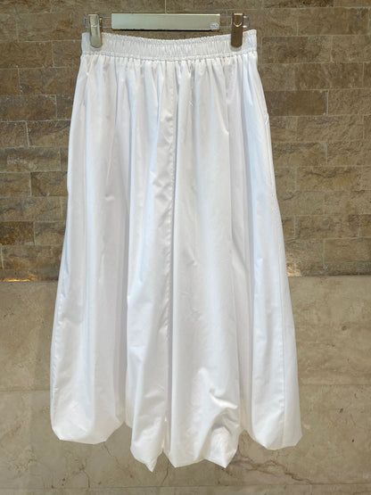 63-6012 Midi Balloon Skirt - Brown Loft