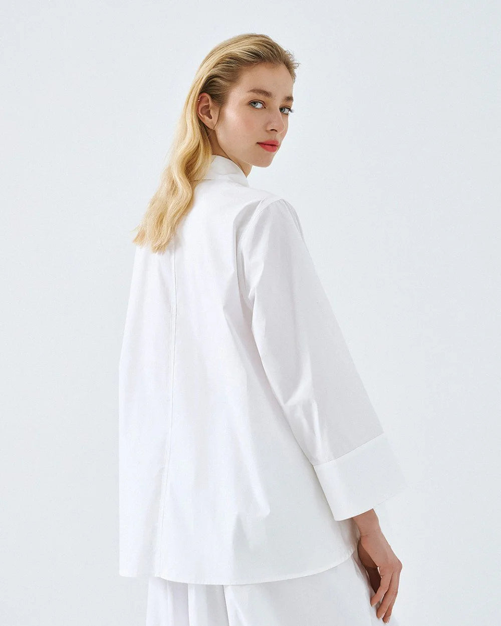 63-7013 Shirt with Wide Sleeves - Brown Loft