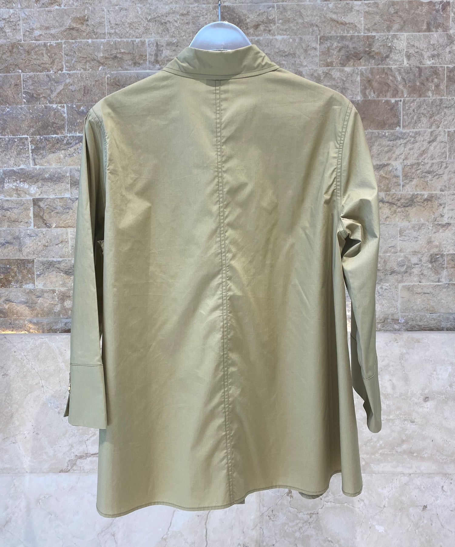 63-7013 Shirt with Wide Sleeves - Brown Loft