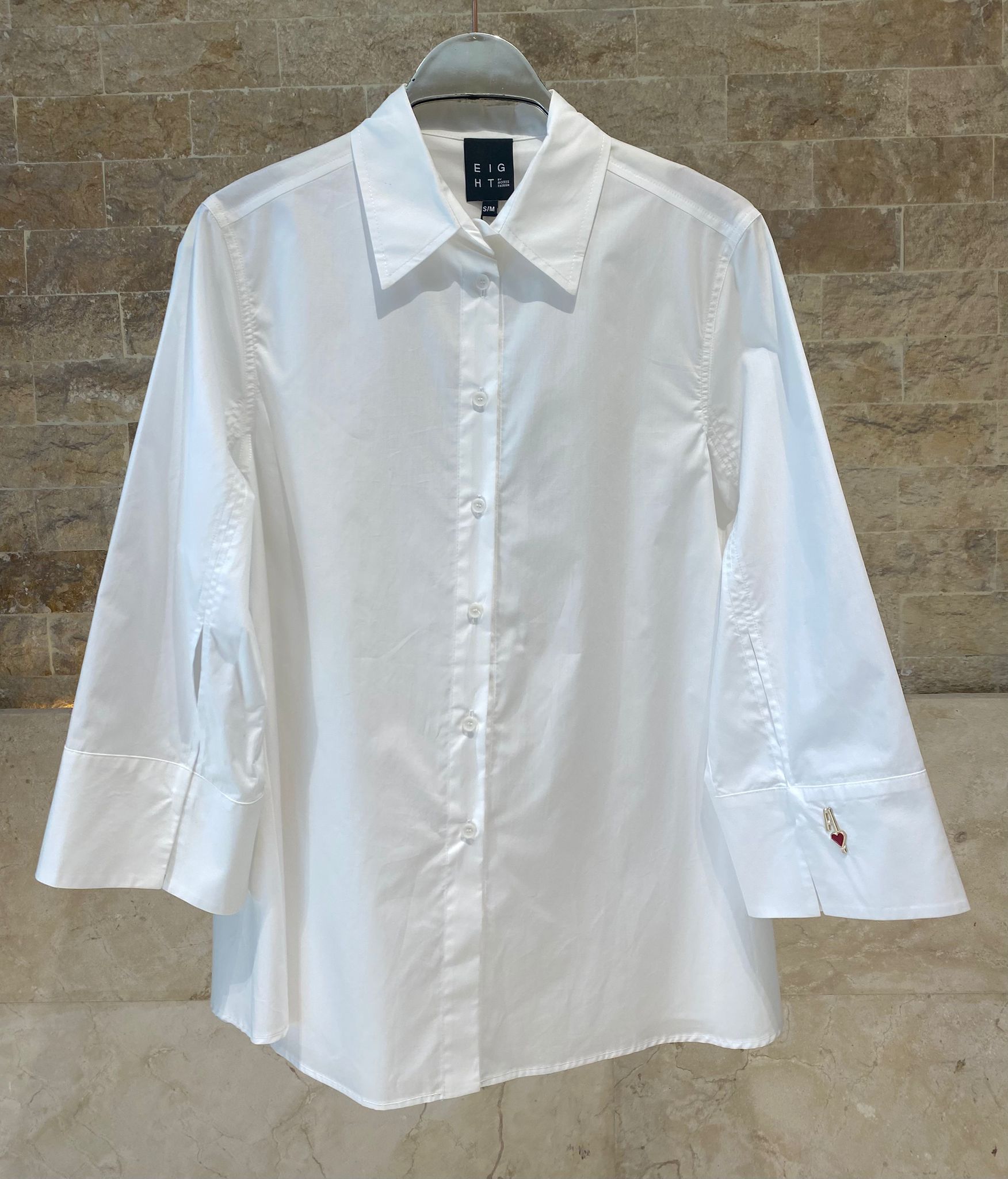 63-7013 Shirt with Wide Sleeves - Brown Loft