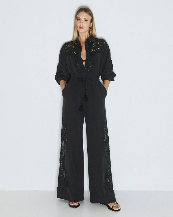63-7019 Shirt with Lace Details
