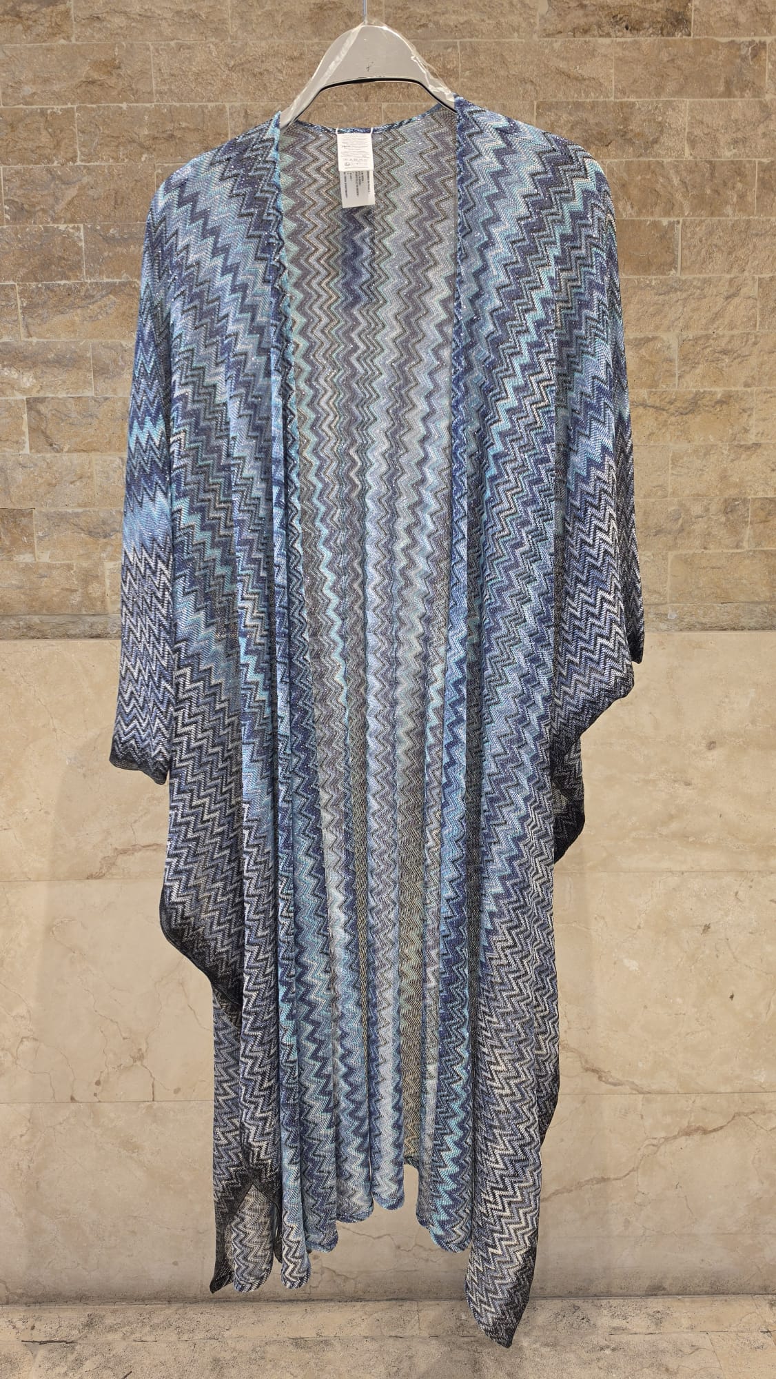 67169 Knit Lurex Long Cardigan