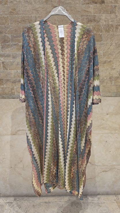 67169 Knit Lurex Long Cardigan