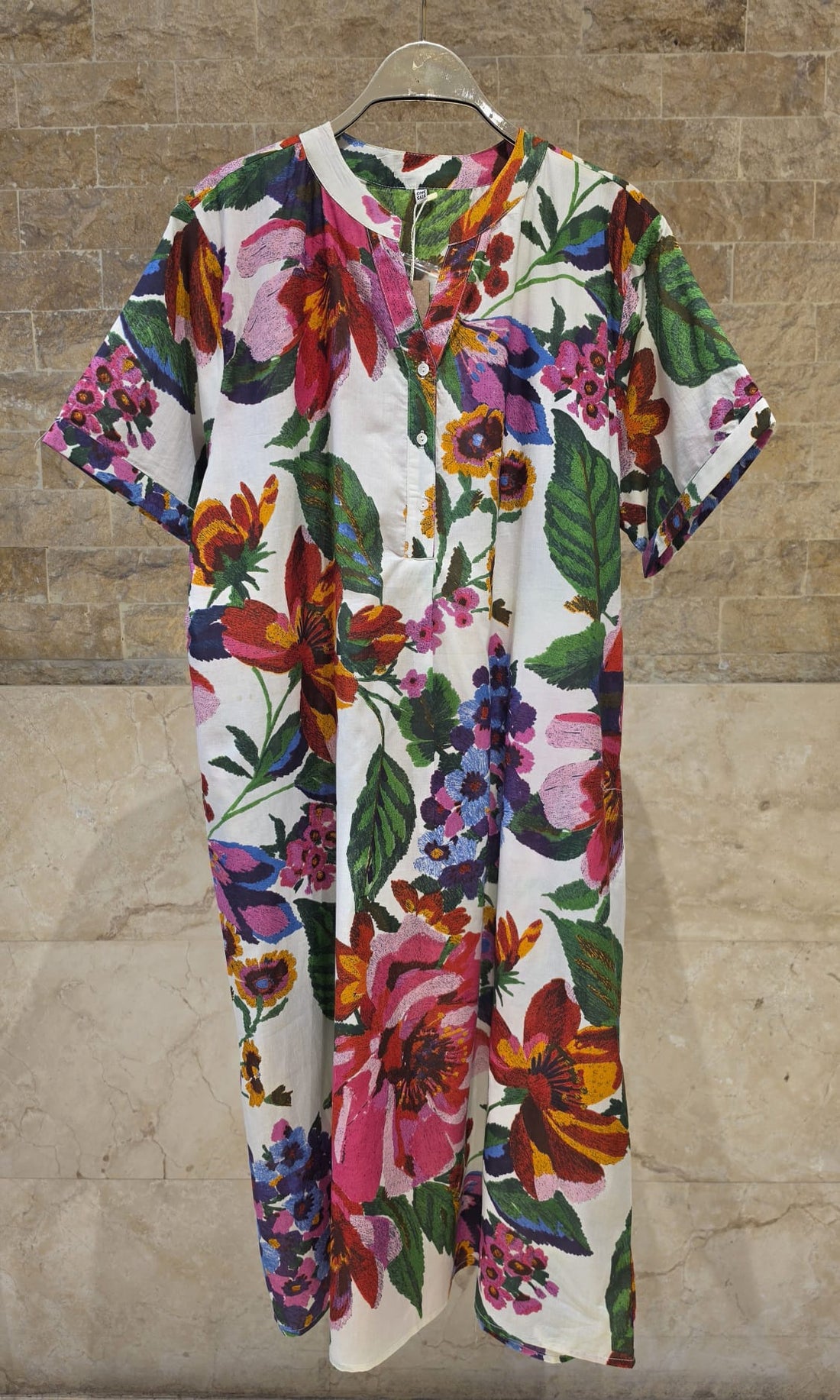 67916-1358 Floral Print Tunic Dress