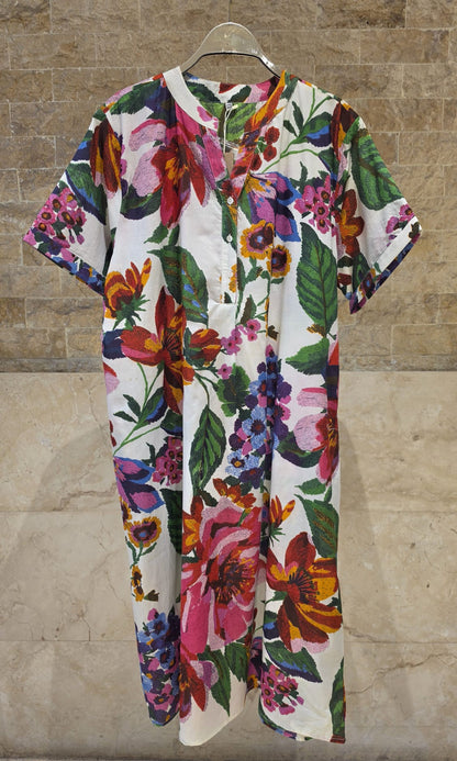 67916-1358 Floral Print Tunic Dress