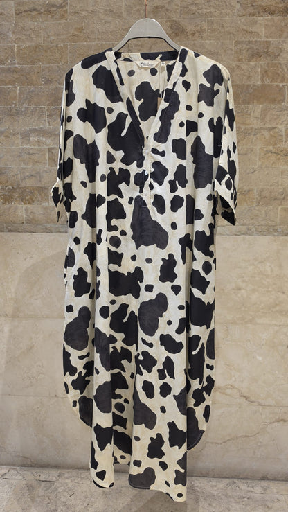 67958-0201 Animal Print Tunic Dress