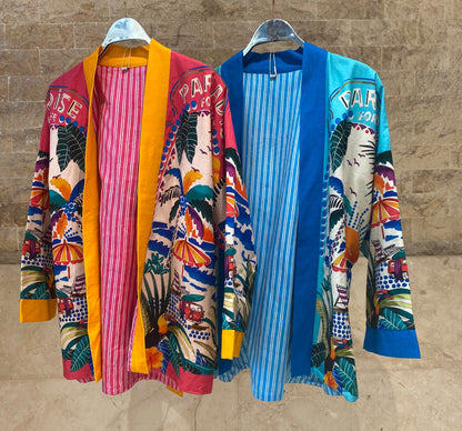Paradise Printed Belted Kimono 67995