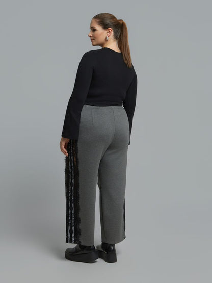Lace Detail Zip-Up Tracksuit Set 8601.4019/2061