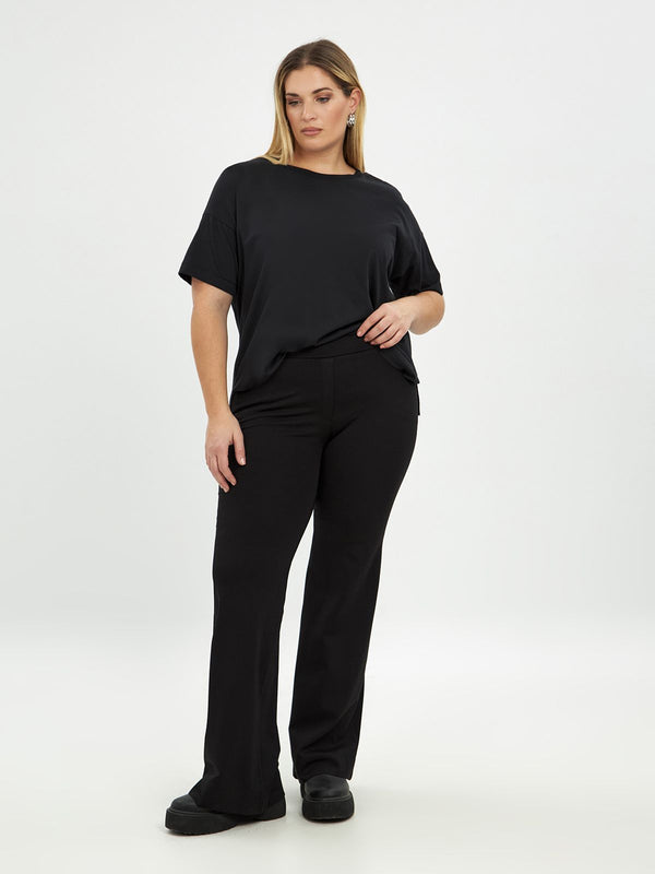 8201.2069 (Mid Rise Waist Bootcut Fit Pants) منتصف الارتفاع الخصر بوتكوت صالح السراويل