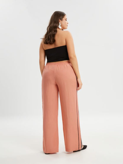 Wide Leg Linen Pants - 8301.2057 - Brown Loft