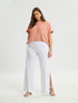 High Waist Wide Leg Cotton Pants - 8301.2070 - Brown Loft