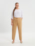 Oversized Cotton Pants - 8301.2078 - Brown Loft