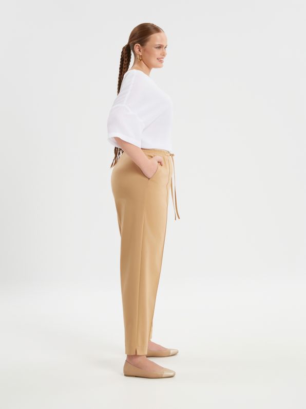 Oversized Cotton Pants - 8301.2078 - Brown Loft