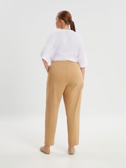 Oversized Cotton Pants - 8301.2078 - Brown Loft