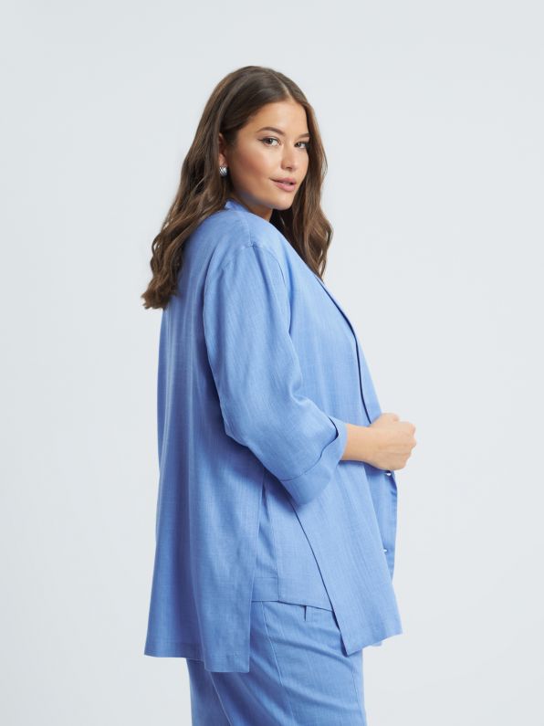 Oversized Linen Jacket - 8301.4011 - Brown Loft