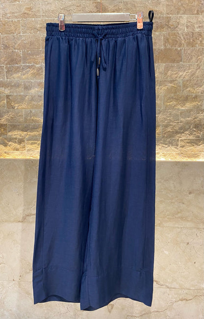 8301.2087 High Waist Wide Leg Linen Pants - Brown Loft