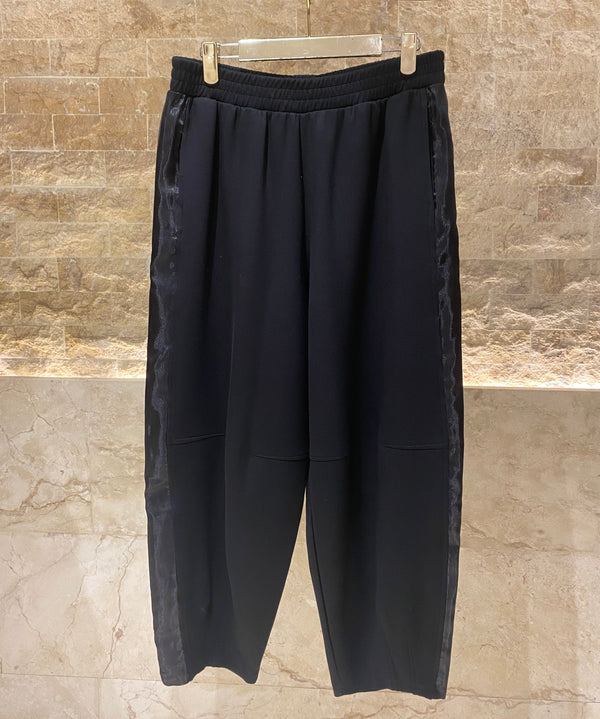 8401.4030/2016 Hoodie Sheer Jacket and Wide Leg Pants جاكيت هودي شفاف وبنطلون واسع الساق