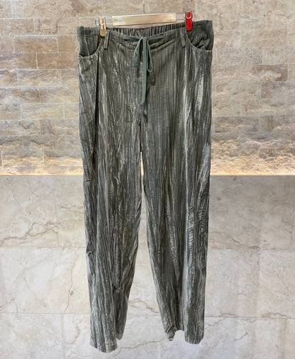 8401.2062 Wide Leg Crushed Velvet Jogger Pants - Brown Loft