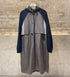 8401.4032 Hoodie Long Taffeta Oversized Jacket - Brown Loft