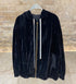8401.4045  Hooded Crushed Velvet Oversized Jacket سترة كبيرة الحجم من المخمل المكسر بغطاء للرأس - Brown Loft