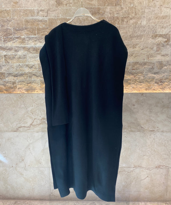 8401.5025 Draped Long Line Knit Cardigan كارديجان محبوك طويل منسدل