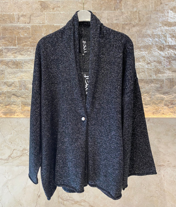 8401.5028 Lurex Shiny Knit Cardigan كارديجان لوركس لامع محبوك