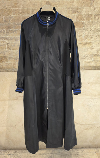 Zip-Front Flared Midi Coat 8601.7023