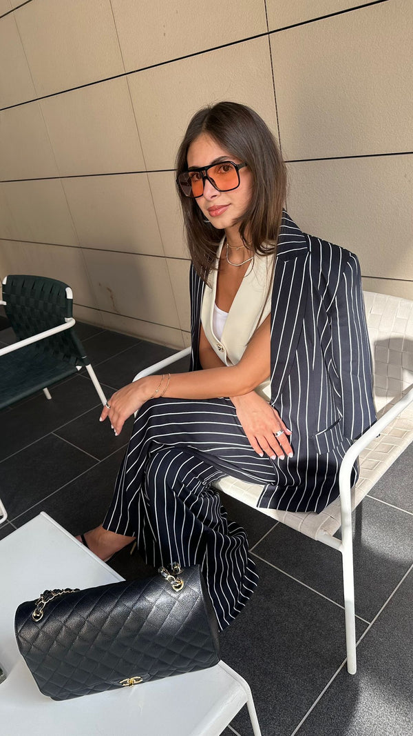 Striped Women's Fashion Blazer