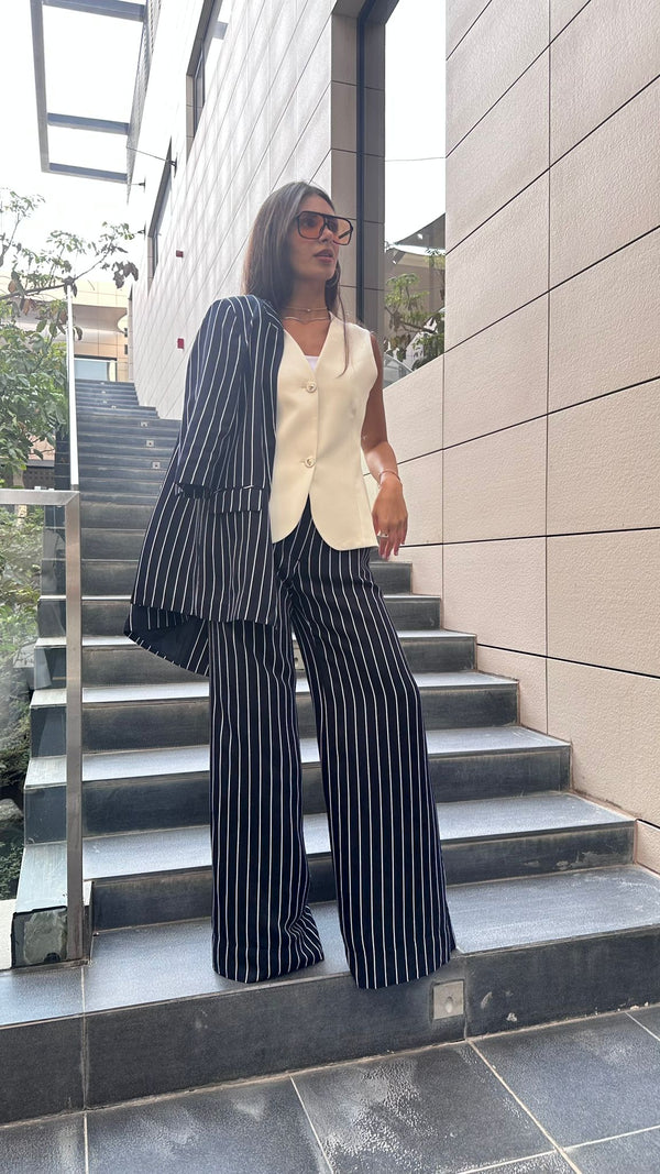 Striped Women's Fashion Blazer