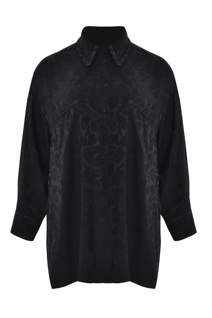 Lace Detail Shirt &amp; Wide-Leg Pants Set 8601.3060/2080