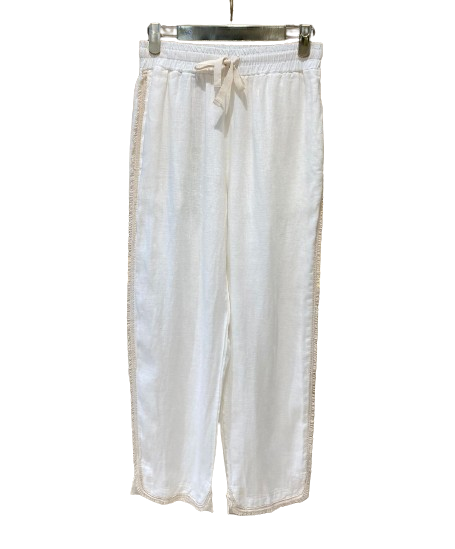 43-5058 (Linen Cropped Pants) سروال قصير من الكتان