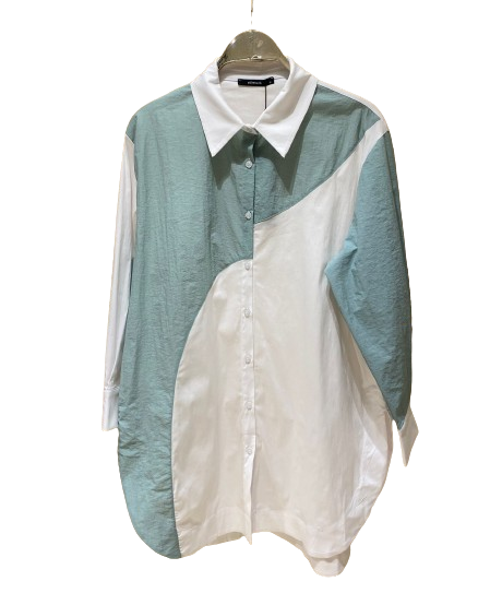 Two Tone Long Shirts 24Y2409