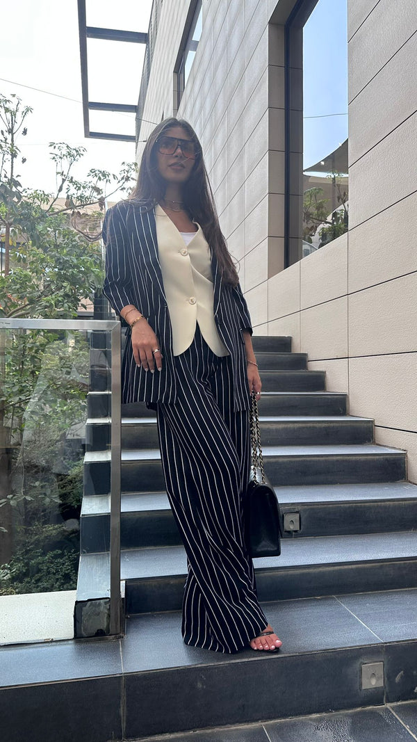 Striped Women's Fashion Blazer