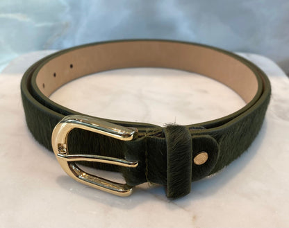 990018 Plain Leather Belt حزام جلد