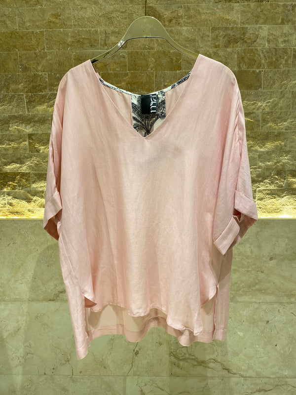 8101.1005 Oversized Linen Top أعلى الكتان المتضخم