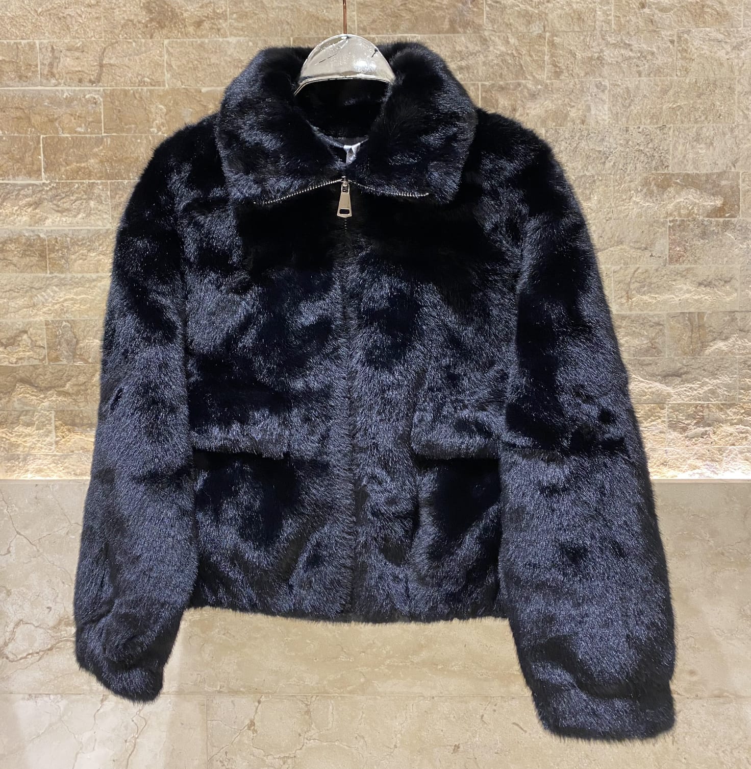 Alba Oversized Faux Fur Jacket - Brown Loft