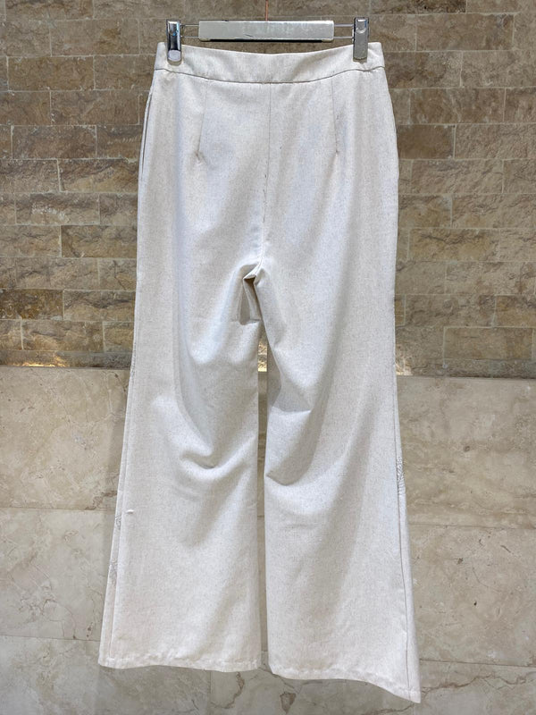 Adelie Embroidered Linen Pants