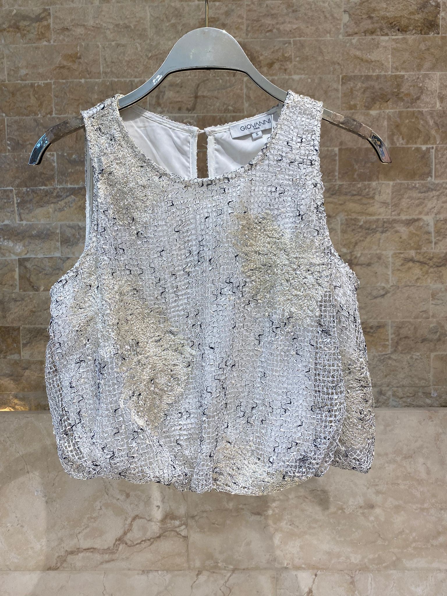 Alyse Crochet Sleeveless Top - Brown Loft