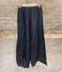 Assymetric Pants - Wide Leg Plisse Pants with Asymmetric Hem - Brown Loft